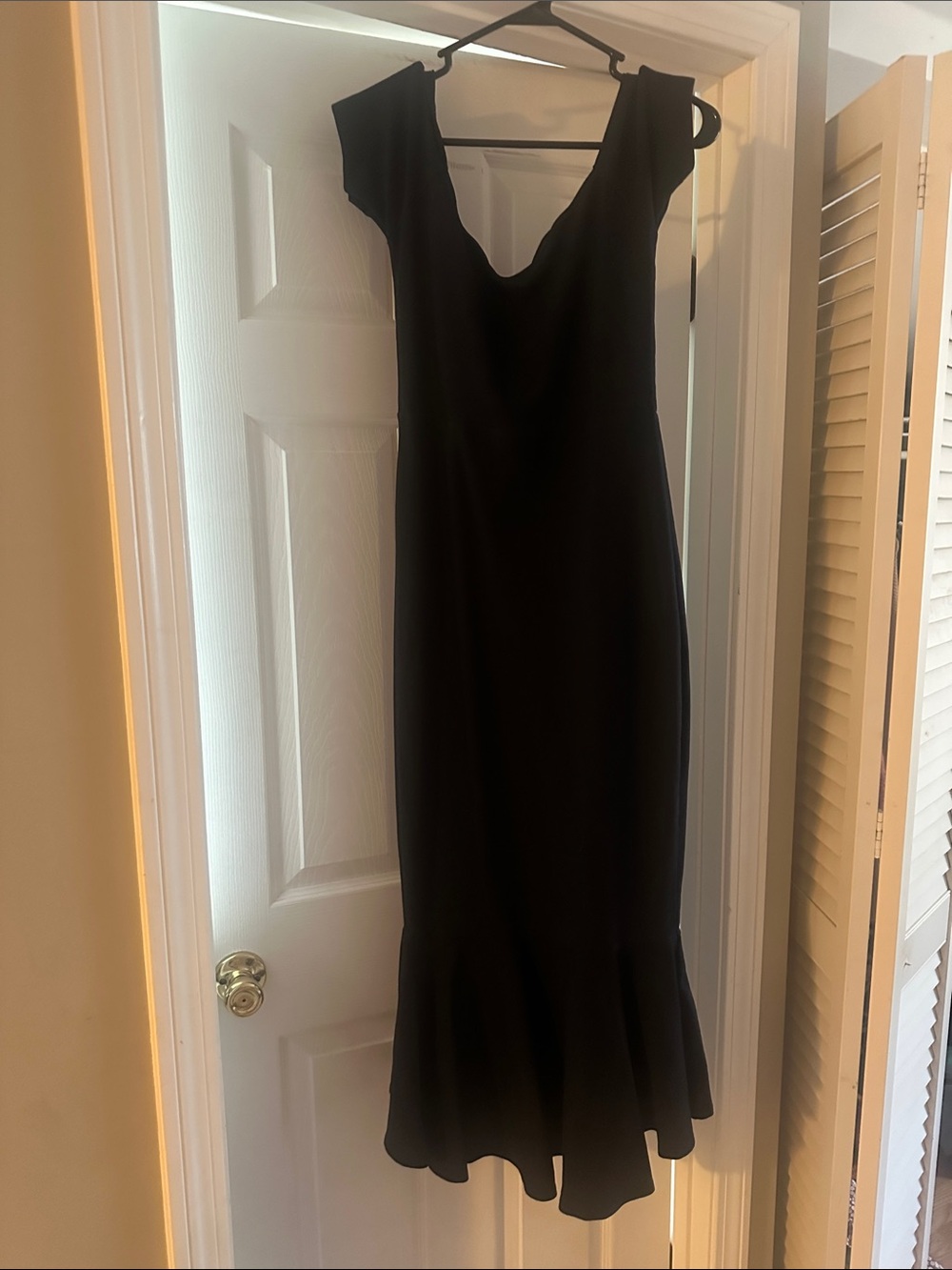 Navy Mermaid Midi Dress